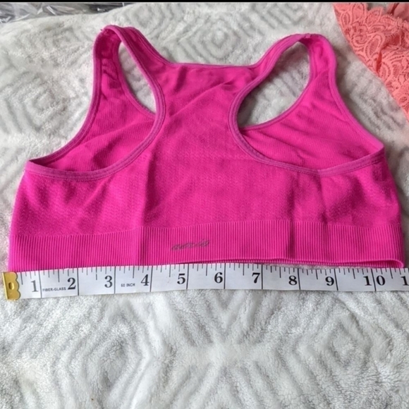 AERIE neon pink sport workout bra size Small c056 - Picture 2 of 4